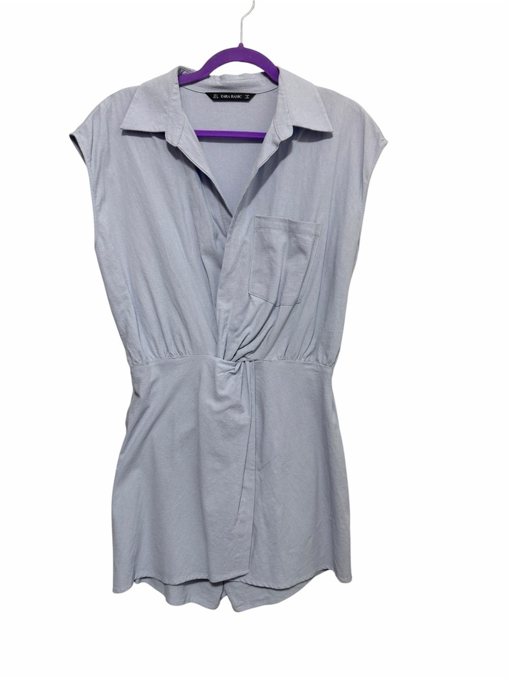 Zara Short Romper Light Blue